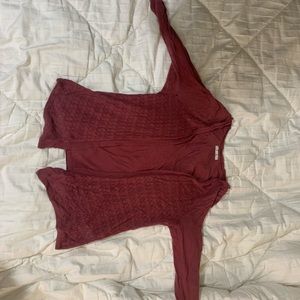 Maroon Maurice’s cardigan